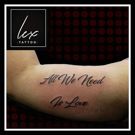101 Best All We Need Is Love Tattoo Ideas That Will Blow Your Mind!