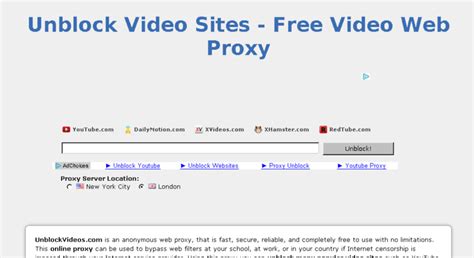 Unblock Videos Ssl