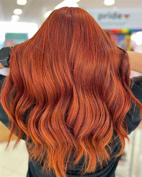 copper red hair color chart