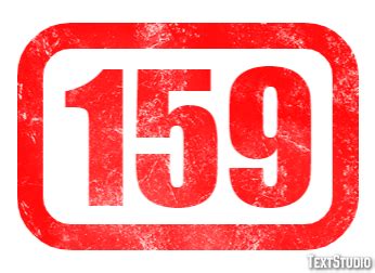 159 Текстовый эффект и дизайн логотипа Номер