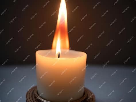 Premium Photo | A white candle background