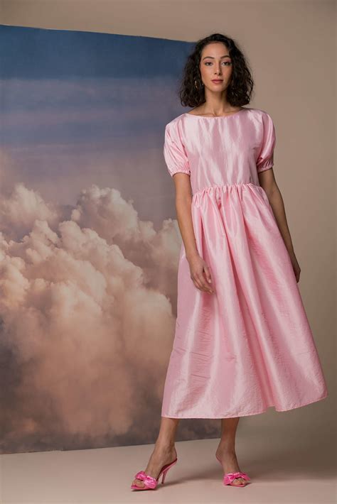 Pink Taffeta Dress - ALLSEAMS
