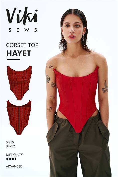 Hayet corset top pattern