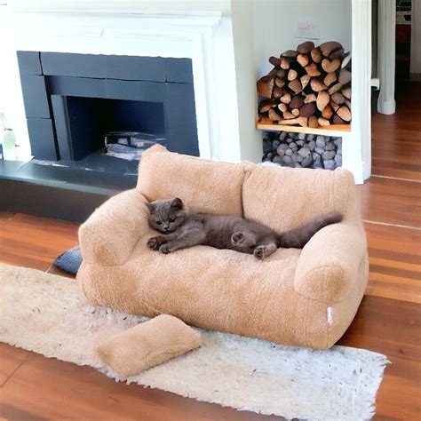 Cute Cat Couch Bed Comfy Cat Sofa Bed, Warm Cat Couch, Snug Cat Bed ...