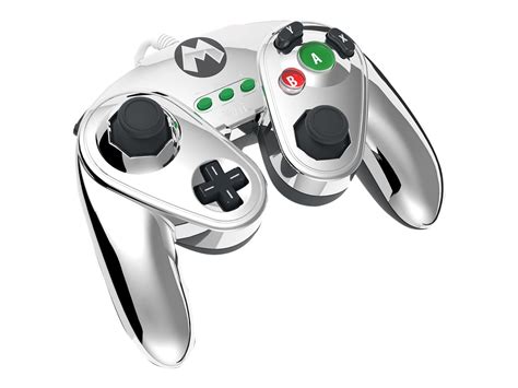 PDP FIGHT PAD METAL MARIO - Gamepad - wired - for Nintendo Wii U ...