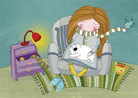 Иллюстрация зимний сон в стиле детский | Illustrators.ru