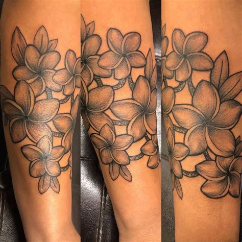 Plumeria Tattoo On Hip