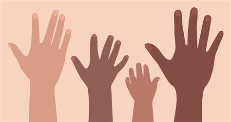 drawn  hands flat vector illustration  vector art