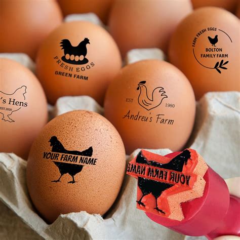 Amazon.com: Egg Stamps for Fresh Eggs Personalized Chicken Egg Stamp