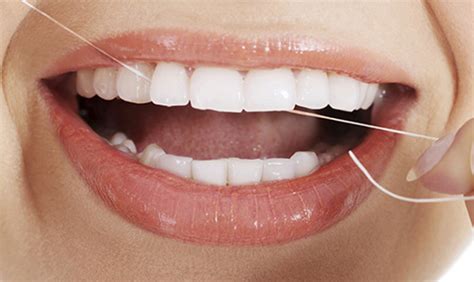 floss  teeth  pictures