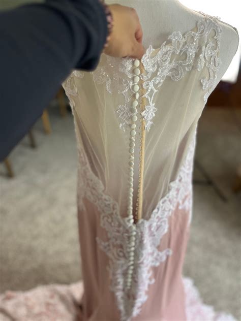 Shop Rita Pink & White Wedding Dress - Custom Themed Dress