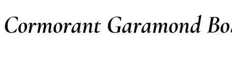 Cormorant Garamond Bold Italic Font - FontPalace.com