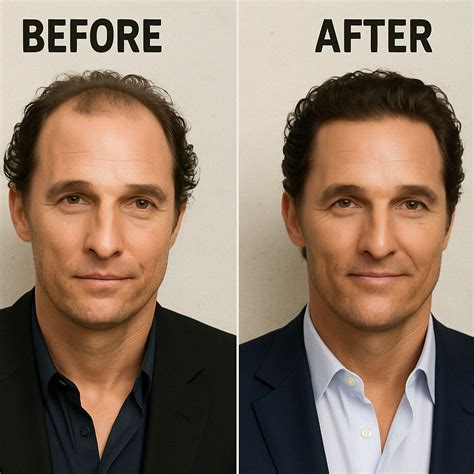 Matthew McConaughey Hair Transplant: Before & After, Signs, and Expert ...