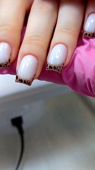 #дизайнногтей Леопардовый френч 🐆 💅 - YouTube