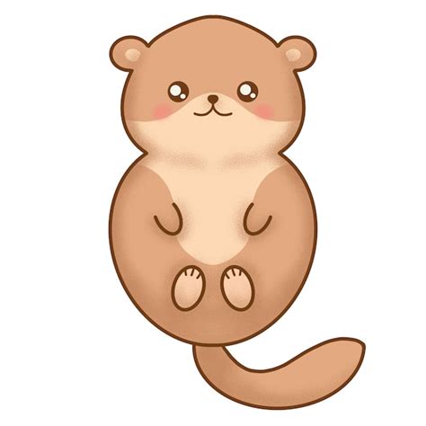 Premium Vector | Cute otter illustration