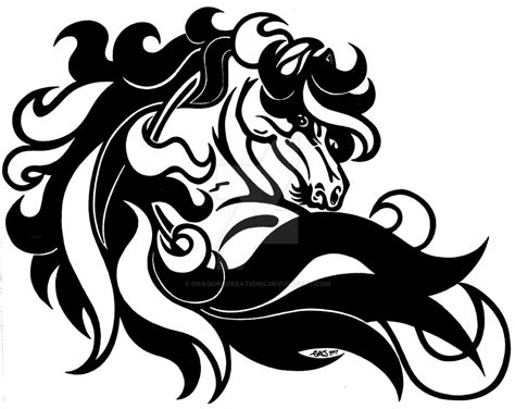 Horse Head Tattoo by DragonsCreations on DeviantArt