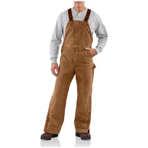 Men's Carhartt® Sandstone Duck Bib Overalls - 227223, Overalls ...