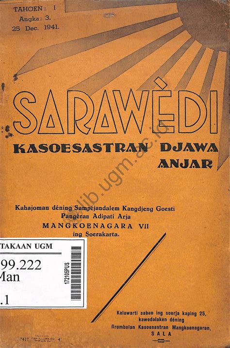 Koleksi Langka Perpustakaan UGM | Rare Collection UGM Library