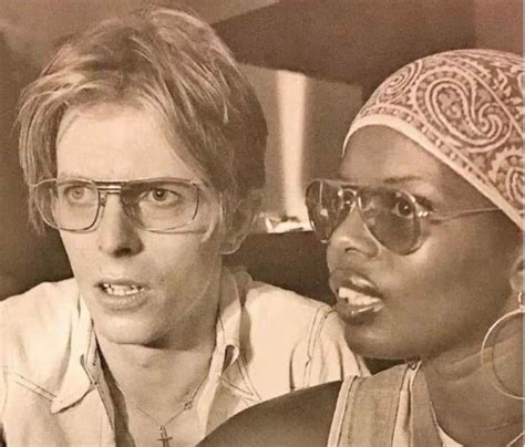 David Bowie in 1976 with Ola Hudson, his then-girlfriend and the mother of Saul Hudson, AKA ...