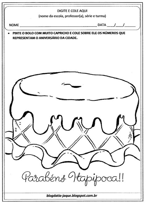 Blog da Tia Jaque: Atividades Prontas - Aniversário da Cidade de ...