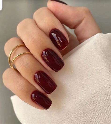 Maroon nails Maroon nail polish Maroon nail designs Maroon manicure ...
