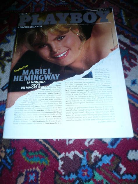 ITALY PLAYBOY GENNAIO 1984 MARIEL HEMINGWAY - LUCREZIA MONTI THYSSEN | eBay