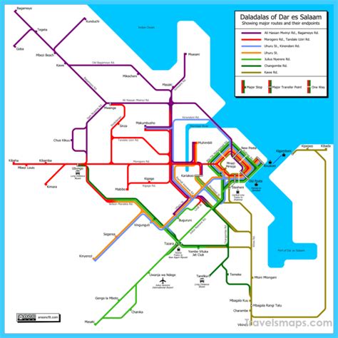 Map of Dar es Salaam - TravelsMaps.Com