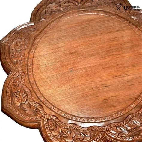 walnut wood carved  table  storage  piece