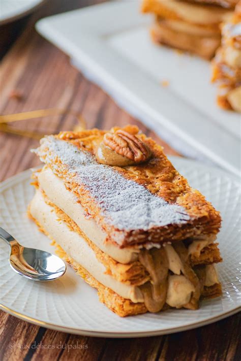 Recette mille-feuille praliné · Aux délices du palais