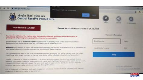 hackers  fake crpf website  trap indian users watching porn