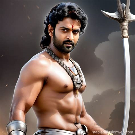 Image of Prabhas as Bahubali | Stable Diffusion Online