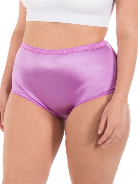 Satin Panties S to Plus Size Womens Underwear Full Coverage Brief 6 Pack | eBay
