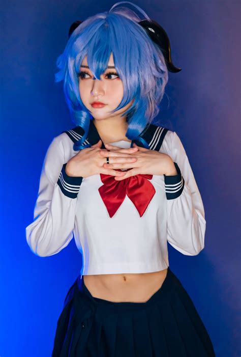 Cute Potato Godzilla Cosplay Model In Lingerie and Panty Tease Photos