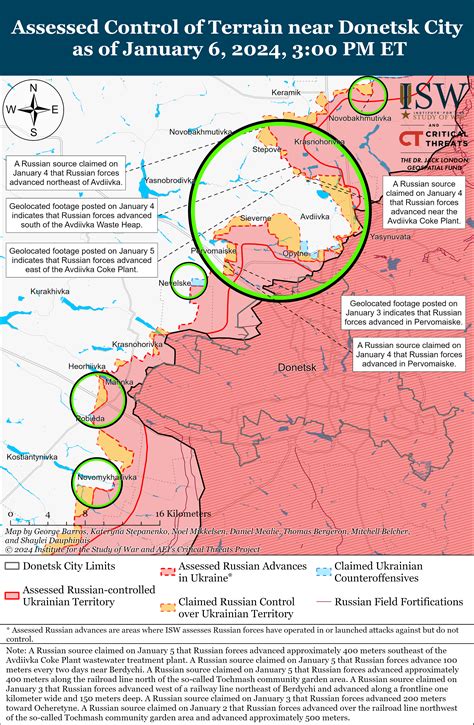 ISW Russian Offensive Campaign Assessment, Map and Update January 6, 2024