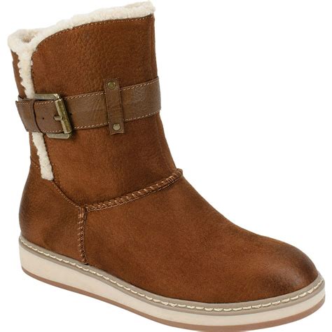 White Mountain - Women's White Mountain Taite Mid Calf Boot Tobacco Pebble Grain Fabric 8.5 M ...