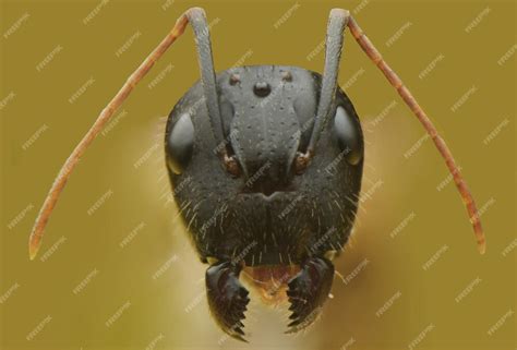premium photo face ant front view