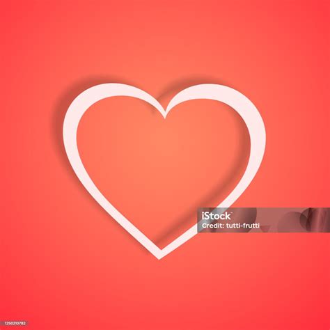 abstract heart shape vector illustration symbol  love stock
