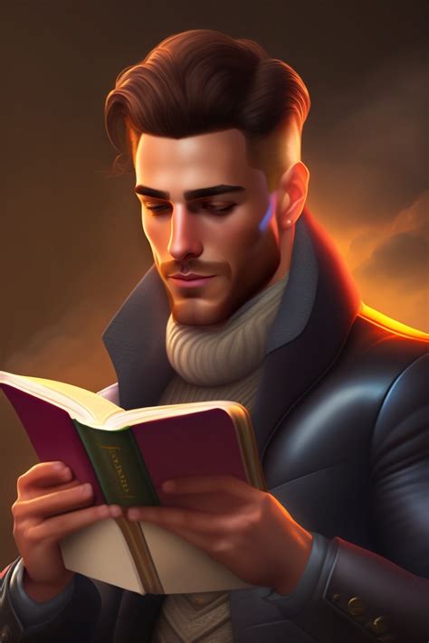 lexica man reading bookmalemanbook