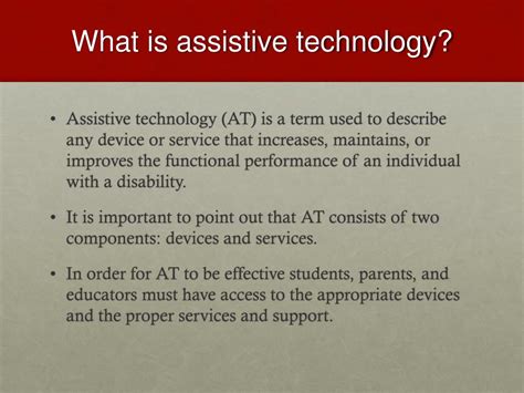PPT - Assistive Technology PowerPoint Presentation, free download - ID