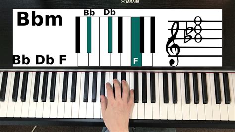 How To Play Bbm Chord On Piano - YouTube