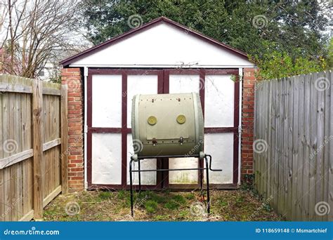 Rotating Compost Drum stock photo. Image of recycling - 118659148
