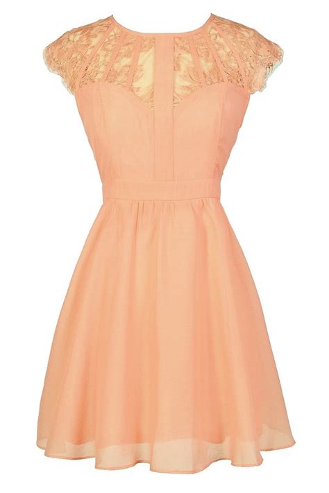 peach colored summer dresses