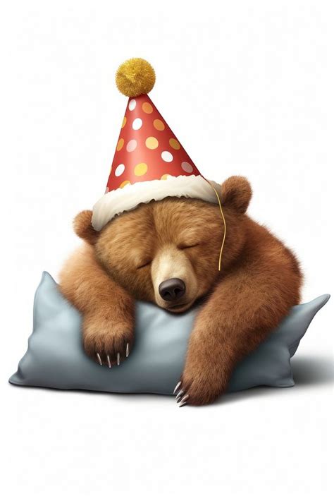 cartoon happy bear sleeping mammal | Premium Photo Illustration - rawpixel