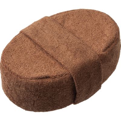 Мочалка Банные Штучки из рами, объемная, овальная с хлопком, 10*15*5 см ...