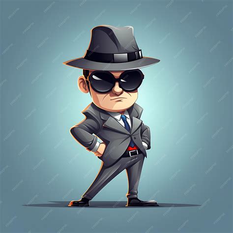 Premium AI Image | Ilustration Art Retro Style Spy Theme Funny Secret