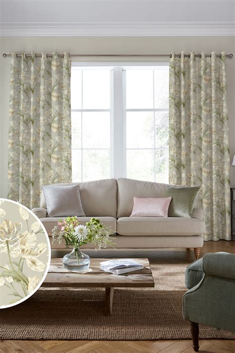 Buy Laura Ashley Sage Green Gosford Fabric By The Metre from the Next