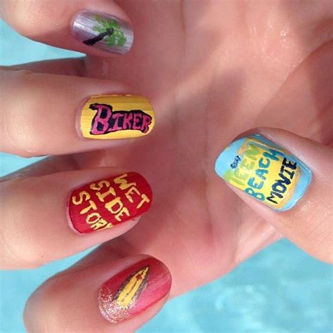 Teen beach movie the most cuttest nails I got mine that way | Teen ...