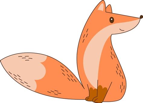 Premium Vector | Fox animal drawn