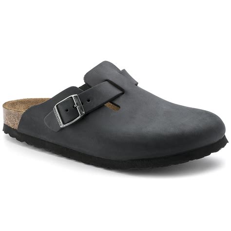 Boston Natural Leather Oiled Black | BIRKENSTOCK