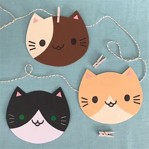 DIY Kawaii Cats Paper Craft Tutorial - Super Cute Kawaii!!